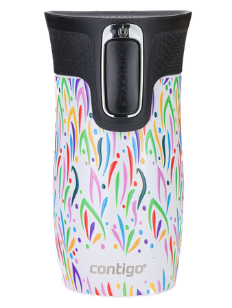 Contigo West Loop Mini 300ml thermal mug - Floresy - White Metallic