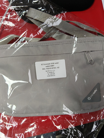 Pacsafe coversafe® v100 RFID-blockierung brieftasche - grau