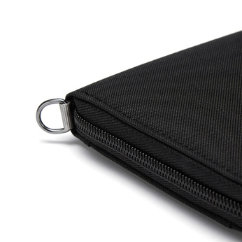 Herren-Geldbörse mit Diebstahlsicherung und RFIDsafe compact travel organizer technology - schwarz - nach der Ausstellung