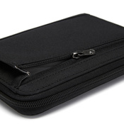Pacsafe men's large RFID wallet - jet black - display