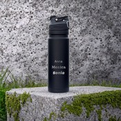 Contigo Free Flow Mundstück Thermoskanne 700ml - Schwarz - Mit Ihrer Gravur