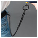 Anti-Diebstahl-Brieftaschenkette Brieftaschenkette - Schwarz