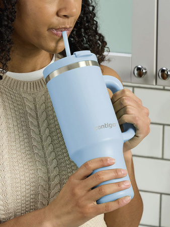 Thermal mug with straw Contigo Streeterville Tumbler 1200 ml - Glacier