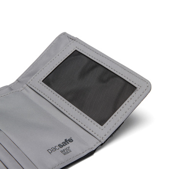 Pacsafe RFIDsafe recycelte Anti-Diebstahl-Geldbörse - marineblau