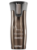 Thermal mug Contigo West Loop 2.0 with custom inscription-engraved - Latte