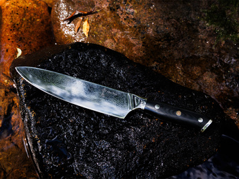 Exclusive Aka Tori Osaka Pro 8" Chef's Knife – Damascus Steel Business Gift with Custom Engraving Option