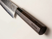 Aka Tori Damaszener-Brotmesser 8" mit Gravur - Tokyo Black