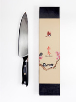 Exclusive Aka Tori Osaka Pro 8" Chef's Knife – Damascus Steel Business Gift with Custom Engraving Option