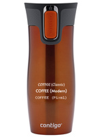 Thermal mug Contigo West Loop 2.0 with custom inscription-engraved- Orange