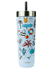 Thermal mug with straw Contigo Luxe Tumbler 720 ml - Summer - Periwinkle