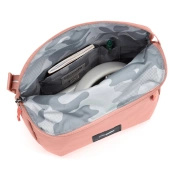 Folding women's anti-theft bag Pacsafe Go - pink