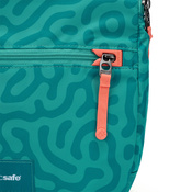Folding women's anti-theft bag Pacsafe Go - turquoise