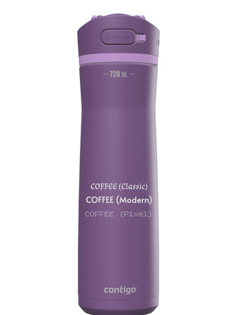 Thermal water bottle Contigo Ashland 2.0 Chill 720 ml - Violet - With your engraving