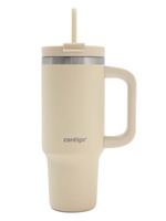 Thermalbecher mit Strohhalm Contigo Streeterville Tumbler 880 ml - Oatmilk