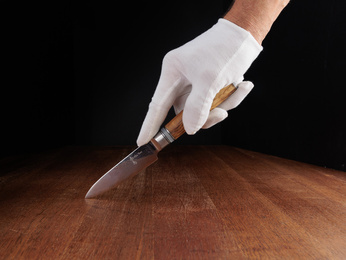 Exklusives Aka Tori Kyoto Olive 3,5" Officemesser aus Damaszener Stahl – Business-Geschenk mit Gravuroption