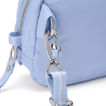 Kleine 2-in-1-Handtasche für Damen mit Diebstahlschutz Pacsafe W – serenity blue