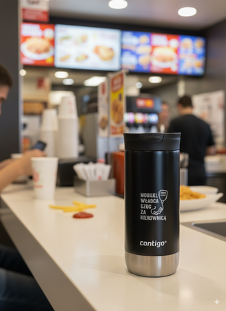 Thermobecher für Kaffee Contigo Huron 2.0 470 ml – Für Autofahrer – Schwarz