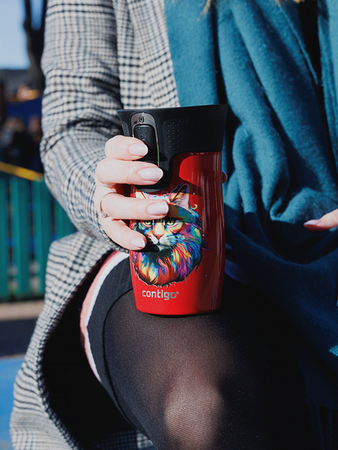 Contigo West Loop Mini 300ml Thermobecher - Katze - Goji Berry