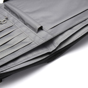 Herren-Geldbörse mit Diebstahlsicherung und RFIDsafe compact travel organizer technology - schwarz - nach der Ausstellung