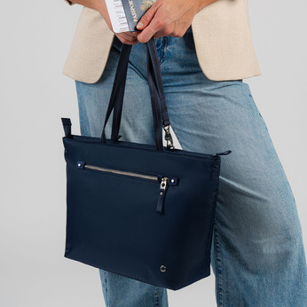 Pacsafe W Anti-Diebstahl-Handtasche für Frauen - dunkelblau