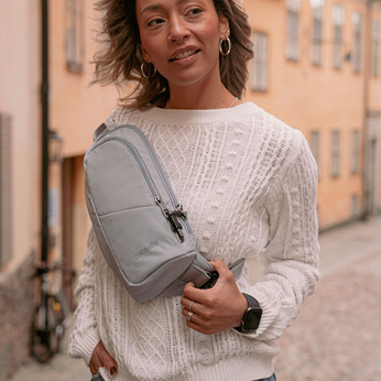 Pacsafe vibe 150 anti-diebstahl sling pack - grau