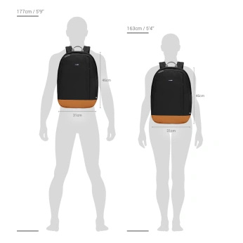 Pacsafe Go 25 l Anti-Diebstahl-Stadt-Rucksack - schwarz
