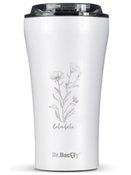 Thermobecher für Kaffee Dr.Bacty Apollo 2.0 360 ml „Calendula” – Weiß
