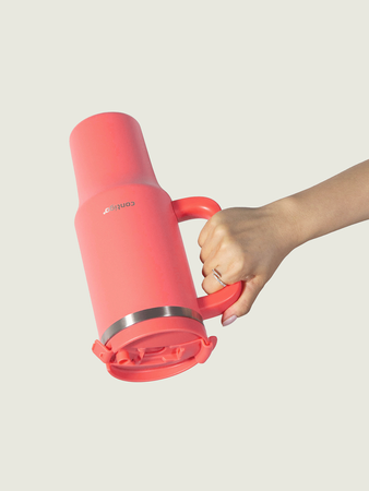 Thermalbecher mit Strohhalm Contigo Streeterville Tumbler 1200 ml - Coral