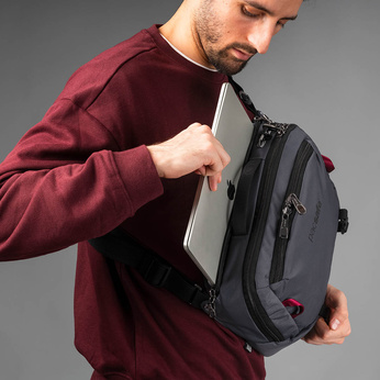 Pacsafe EXP Anti-Diebstahl-Stadt Laptop-Tasche - dunkelgrau
