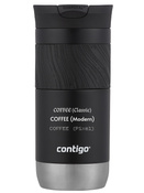 Contigo Byron 2.0 470ml thermal mug with engraving - Gloss black