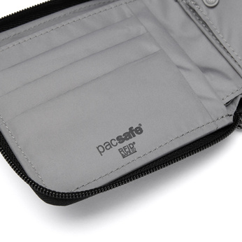 Pacsafe RFIDsafe recycelte Anti-Diebstahl-Geldbörse - marineblau