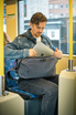 Anti-theft laptop backpack 18L Pacsafe Metrosafe X with 16' laptop pocket - dark gray.