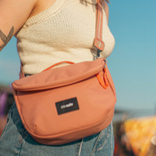 Folding women's anti-theft bag Pacsafe Go - pink