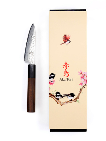 Exclusive Aka Tori Tokyo Black 3.5" Paring Knife – Damascus Steel Business Gift with Custom Engraving Option