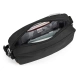 Small black Pacsafe Go urban anti-theft bag.