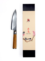 Exclusive Aka Tori Kyoto Olive 6" Damascus Steel Chef's Knife – Business Gift with Custom Engraving Option