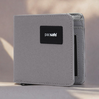 Pacsafe® RFIDsafe™ RFID blocking bifold wallet - stone