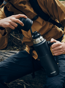 Kaffeethermoskanne / Teethermoskanne Contigo 1 200 ml - Matt Schwarz - Mit Ihrer Gravur