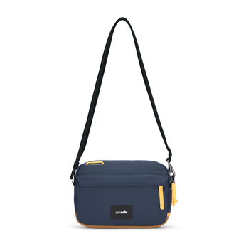 Small urban anti-theft bag Pacsafe Go - navy blue