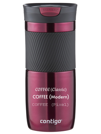 Thermal mug Contigo Byron 470ml with custom inscription - engraved - Vivaciuous