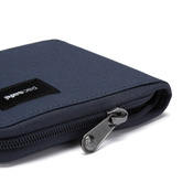 Men's small RFID Pacsafe wallet - coastal blue