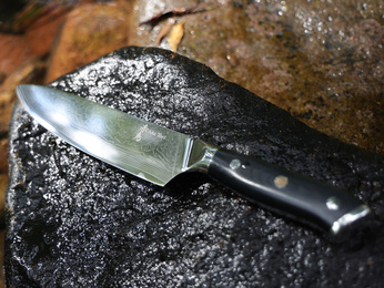 Exklusives Aka Tori Osaka Pro 8" Kochmesser aus Damaszener Stahl – Business-Geschenk mit Gravuroption