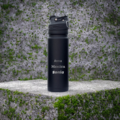 Contigo Free Flow Mundstück Thermoskanne 700ml - Schwarz - Mit Ihrer Gravur