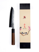 Exclusive Aka Tori Tokyo Hammer 7" Santoku Knife – Damascus Steel Business Gift with Custom Engraving Option