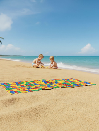 Dr.Bacty 70x140 beidseitig schnell trocknendes Handtuch - Pixel