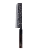 Aka Tori Damaszener-Nakiri-Gemüsemesser 7" mit Gravur - Tokyo Black