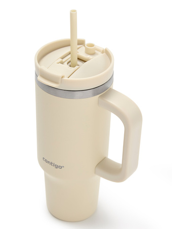Thermalbecher mit Strohhalm Contigo Streeterville Tumbler 880 ml - Oatmilk