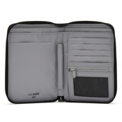 Pacsafe men's large RFID wallet - jet black - display