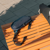 Pacsafe V Anti-Diebstahl wasserdichte Hüfttasche - navy blau