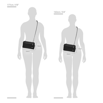 Women's 3-in-1 Pacsafe W handbag - black.